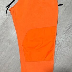 Nike Air Block Logo Mens Joggers CU4141-837 Electro Total Orange Sz M Medium